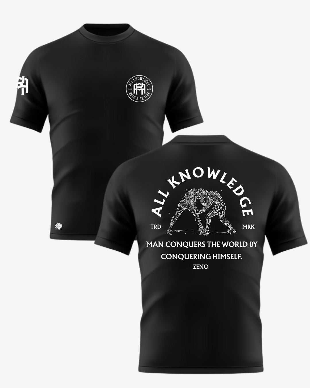 Conquer Yourself Stoic Jiu-Jitsu Rashguard | All Knowledge