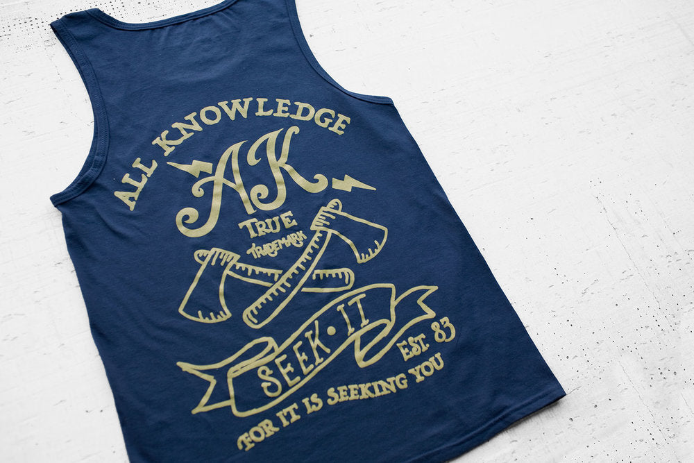 Seek Knowledge by Rumi | Mens Summer Tank Top