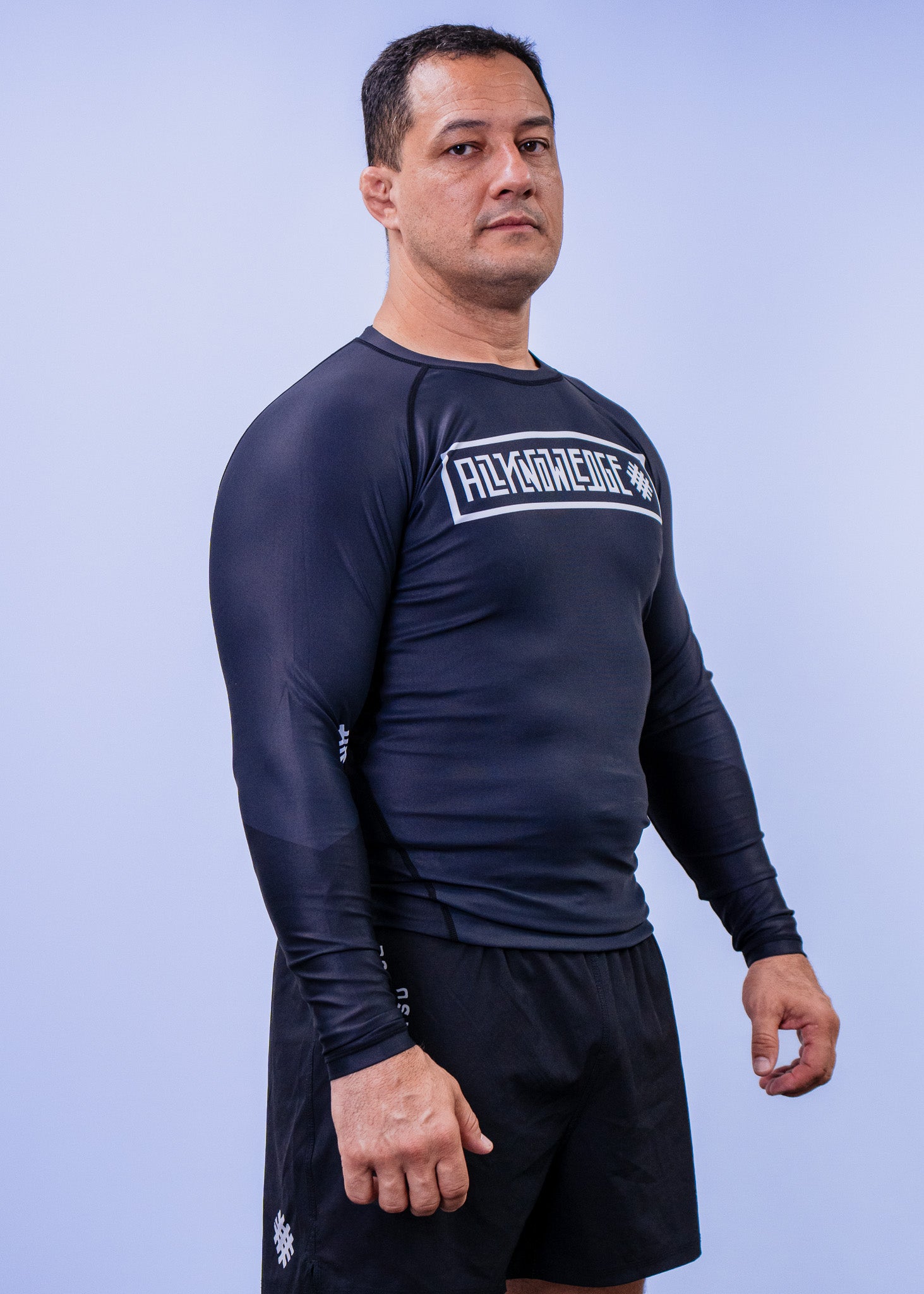 Black Long Sleeve Rashguard - Leonel Marra