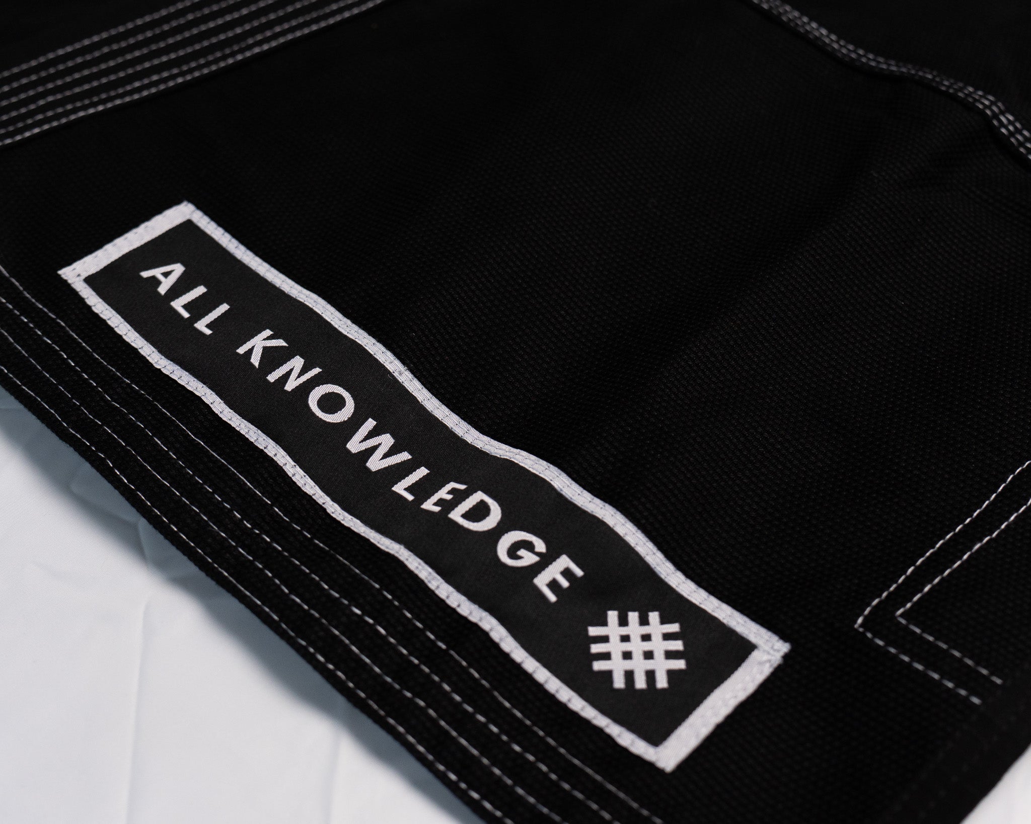 Black Kimono with 'All Knowledge' patch - veteran-owned Brand
