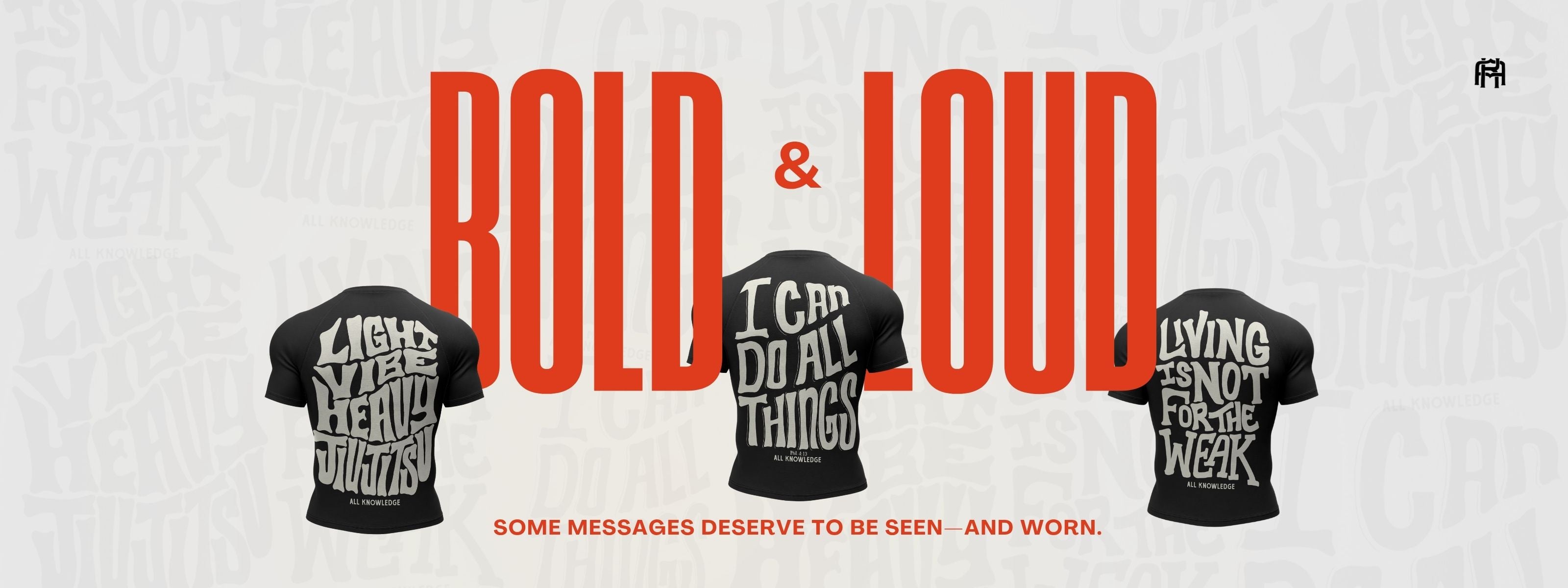 Bold BJJ rashguards LETTERING