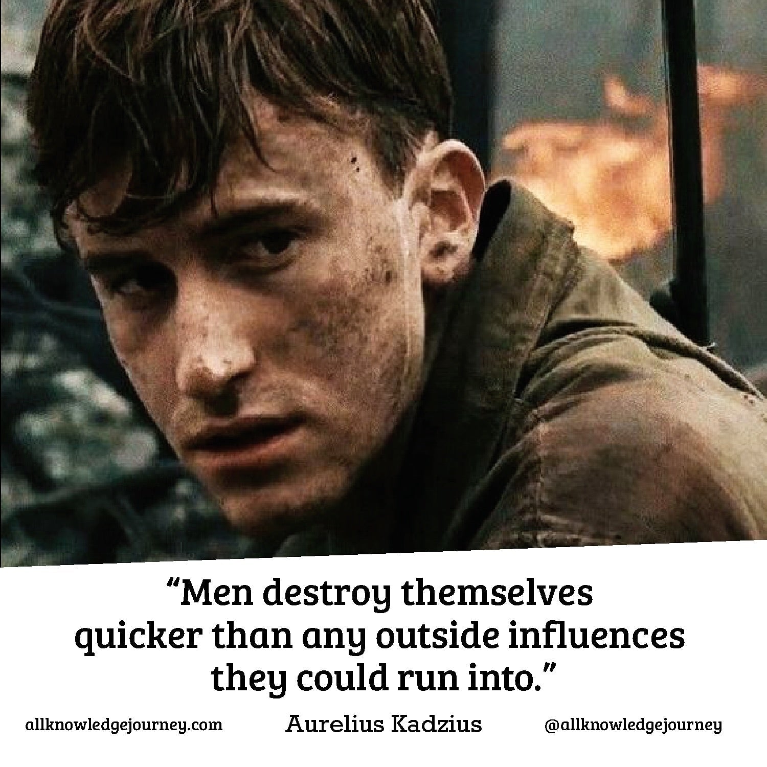 Men Destroy Themselves Quicker