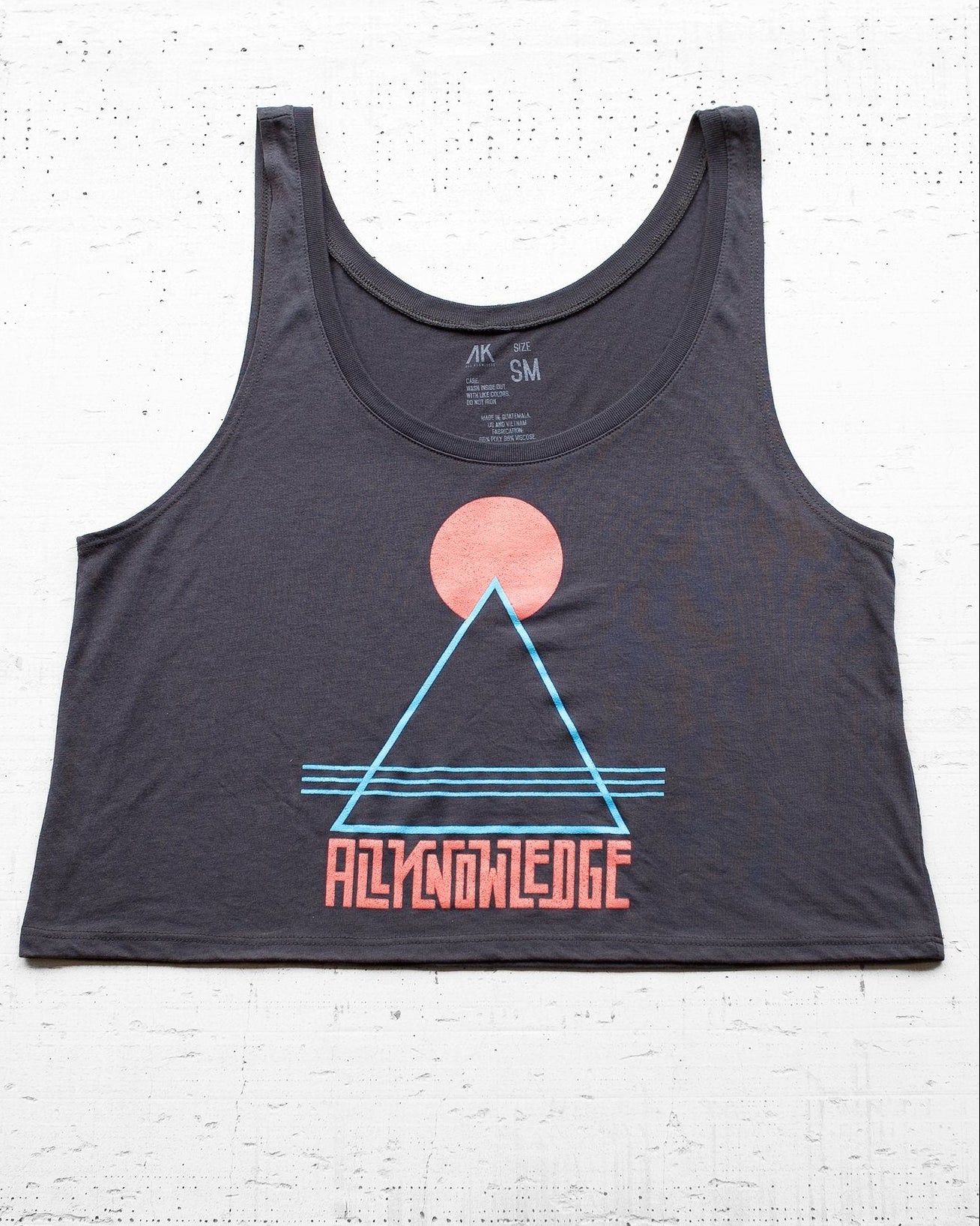 All Knowledge Retro Tank Crop Top