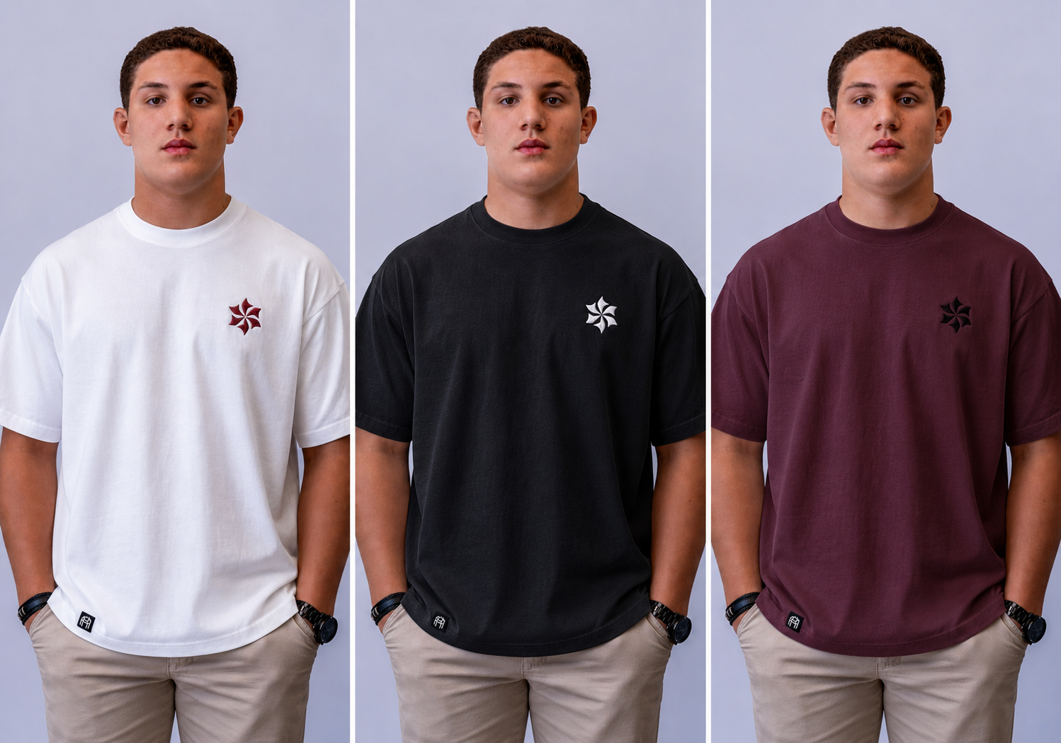 Six Blades Origins  | Oversized Heavyweight Tee (Black)