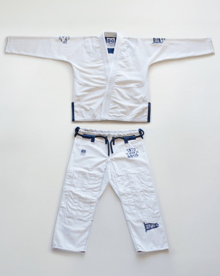 FullSet Deep waters White jiu-jitsu Gi