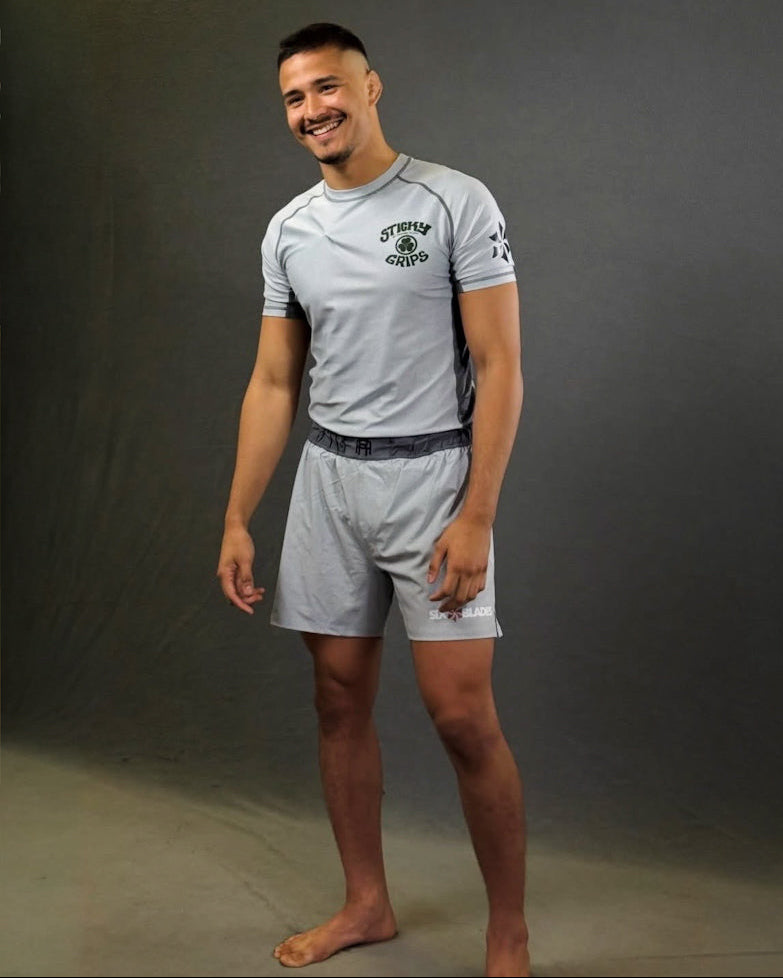 Felipe Costa No Gi Jiu-JItsu main character Austin Rashguard and short sticky grip