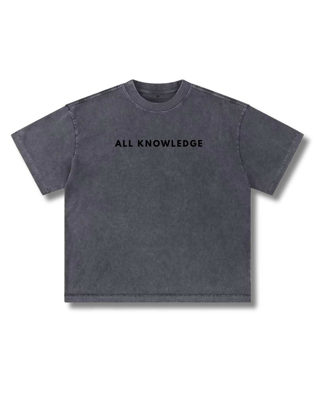 All Knowledge Heavyweight Washed Boxy Tee